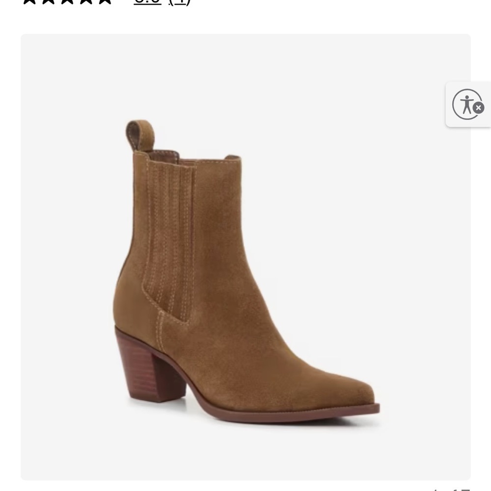 Dolce Vita Woman's Cognac Steffi Bootie Sz 7.5